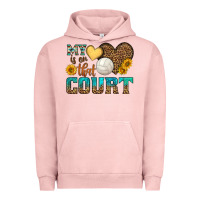 Pigment Salmon my heart is on that court Urban Hoodie - HRA Design Shop