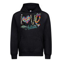 Black love autism Urban Hoodie - SublimationCraftShop