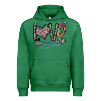 Emerald love autism Urban Hoodie - SublimationCraftShop