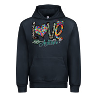 Navy love autism Urban Hoodie - SublimationCraftShop