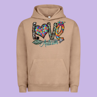 Love Autism Urban Hoodie Designed By Sublimationcraftshop