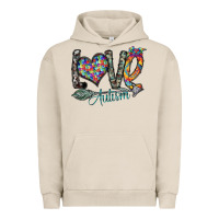 Pigment French Oak love autism Urban Hoodie - SublimationCraftShop