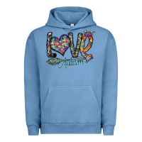 Pigment Pebble Blue love autism Urban Hoodie - SublimationCraftShop