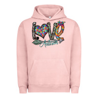 Pigment Salmon love autism Urban Hoodie - SublimationCraftShop
