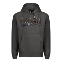 Charcoal Heather halloween Premium Hoodie - CowhideDigitalArt