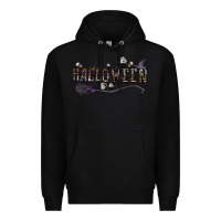 Black halloween Premium Hoodie - CowhideDigitalArt