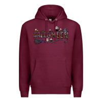 Burgundy halloween Premium Hoodie - CowhideDigitalArt