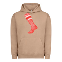 Pigment Burro red sock fa element 2 Urban Hoodie - FaDigitalArtStudio