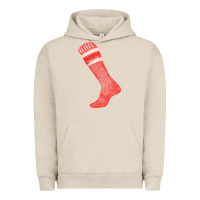 Pigment French Oak red sock fa element 2 Urban Hoodie - FaDigitalArtStudio