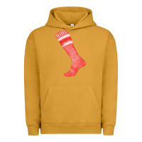Pigment Peanut Butter red sock fa element 2 Urban Hoodie - FaDigitalArtStudio