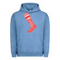 Pigment Pebble Blue red sock fa element 2 Urban Hoodie - FaDigitalArtStudio