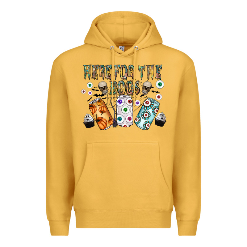 Here For The Boos Premium Hoodie by CowhideDigitalArt | Teevron