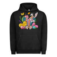 Pigment Black Easter Heart Easter Day Urban Hoodie - Neo Western