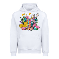 White Easter Heart Easter Day Urban Hoodie - Neo Western