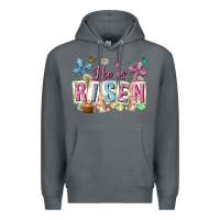 Rock he is risen easter with flowers Premium Hoodie - Neo Western