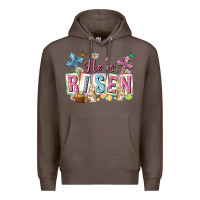 Coffee he is risen easter with flowers Premium Hoodie - Neo Western