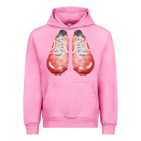 Fuchsia Pink red cleats fa element 3 Urban Hoodie - FaDigitalArtStudio