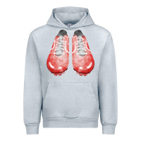 Heather Grey red cleats fa element 3 Urban Hoodie - FaDigitalArtStudio