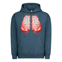 Pigment Midnight Navy red cleats fa element 3 Urban Hoodie - FaDigitalArtStudio