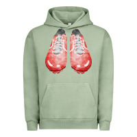 Pigment Oil Green red cleats fa element 3 Urban Hoodie - FaDigitalArtStudio