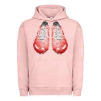 Pigment Salmon red cleats fa element 3 Urban Hoodie - FaDigitalArtStudio