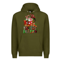 Army Green tis the season Premium Hoodie - FaDigitalArtStudio