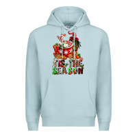 Blue Mist tis the season Premium Hoodie - FaDigitalArtStudio