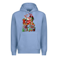 Colony Blue tis the season Premium Hoodie - FaDigitalArtStudio