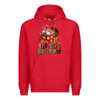 Red tis the season Premium Hoodie - FaDigitalArtStudio
