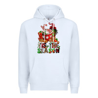 White tis the season Premium Hoodie - FaDigitalArtStudio