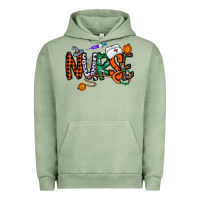 Pigment Oil Green nurse halloween Urban Hoodie - CowhideDigitalArt