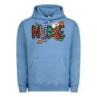 Pigment Pebble Blue nurse halloween Urban Hoodie - CowhideDigitalArt
