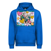 Cobalt Easter hearts Cowhide tumbler Easter Day Urban Hoodie - Neo Western