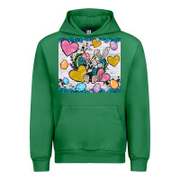 Emerald Easter hearts Cowhide tumbler Easter Day Urban Hoodie - Neo Western