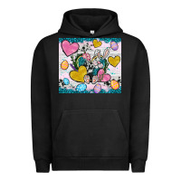 Pigment Black Easter hearts Cowhide tumbler Easter Day Urban Hoodie - Neo Western