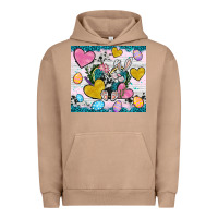 Pigment Burro Easter hearts Cowhide tumbler Easter Day Urban Hoodie - Neo Western