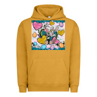Pigment Peanut Butter Easter hearts Cowhide tumbler Easter Day Urban Hoodie - Neo Western