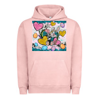 Pigment Salmon Easter hearts Cowhide tumbler Easter Day Urban Hoodie - Neo Western