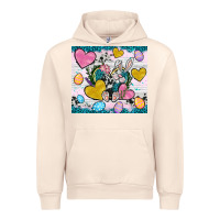 Sandshell Easter hearts Cowhide tumbler Easter Day Urban Hoodie - Neo Western