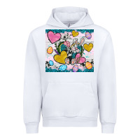 White Easter hearts Cowhide tumbler Easter Day Urban Hoodie - Neo Western