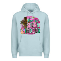 Blue Mist he is risen indeed easter Premium Hoodie - Neo Western