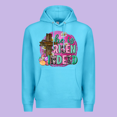 He Is Risen Indeed Easter Premium Hoodie Designed By Neo Western
