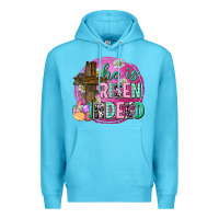 Ocean Blue he is risen indeed easter Premium Hoodie - Neo Western