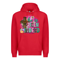 Red he is risen indeed easter Premium Hoodie - Neo Western