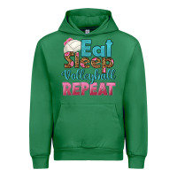 Emerald eat sleep volleyball repeat Urban Hoodie - HRA Design Shop