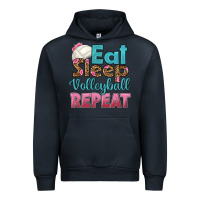 Navy eat sleep volleyball repeat Urban Hoodie - HRA Design Shop