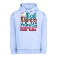 Pigment Grape Ice eat sleep volleyball repeat Urban Hoodie - HRA Design Shop