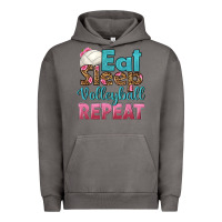 Pigment Tornado eat sleep volleyball repeat Urban Hoodie - HRA Design Shop