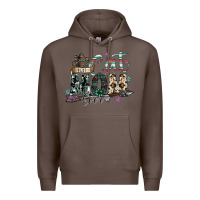 Coffee best cat mom ever Premium Hoodie - SublimationCraftShop