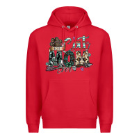 Red best cat mom ever Premium Hoodie - SublimationCraftShop